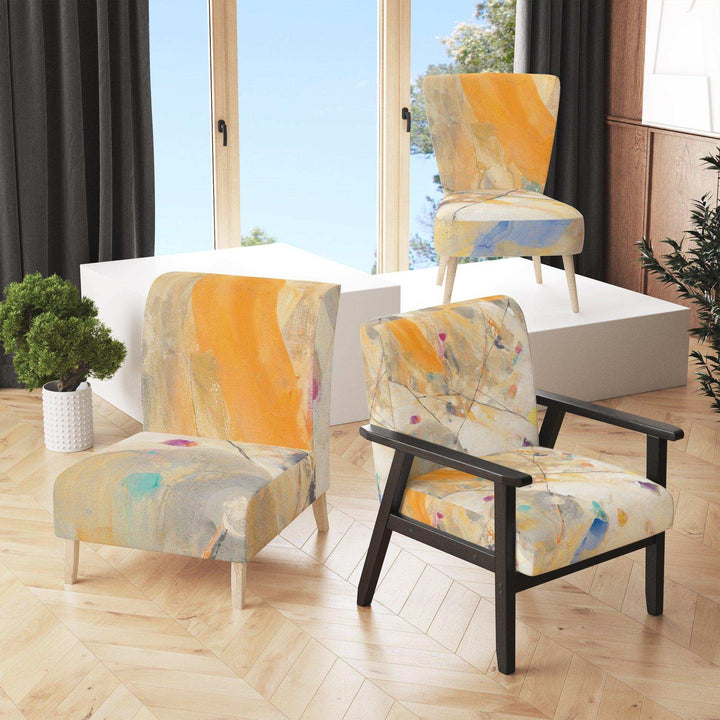 Spring Minimalist Confetti II Modern Accent Chair