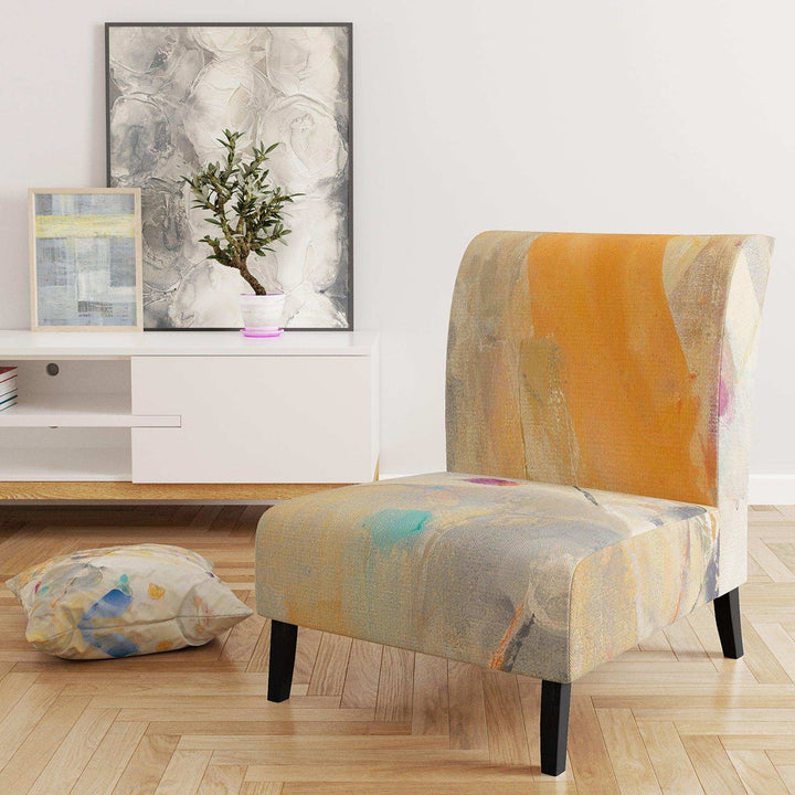 Spring Minimalist Confetti II Modern Accent Chair