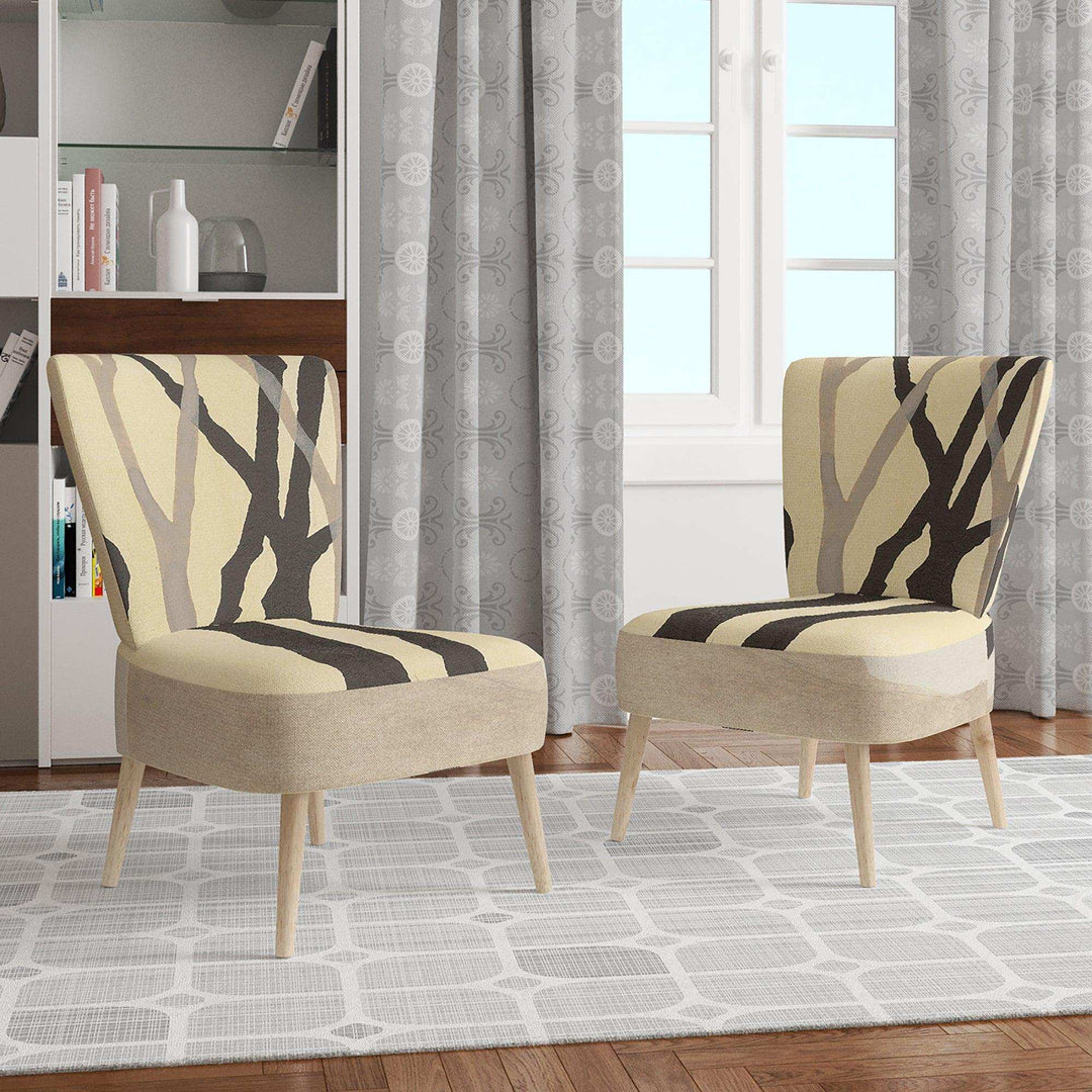 Forest Silhouette IV Modern Farmhouse Accent Chair