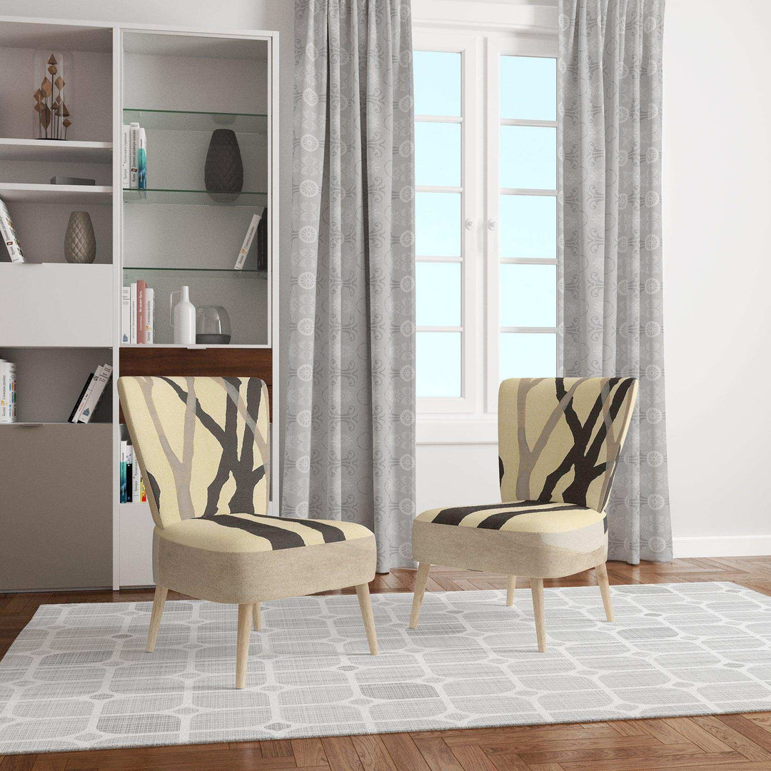 Forest Silhouette IV Modern Farmhouse Accent Chair