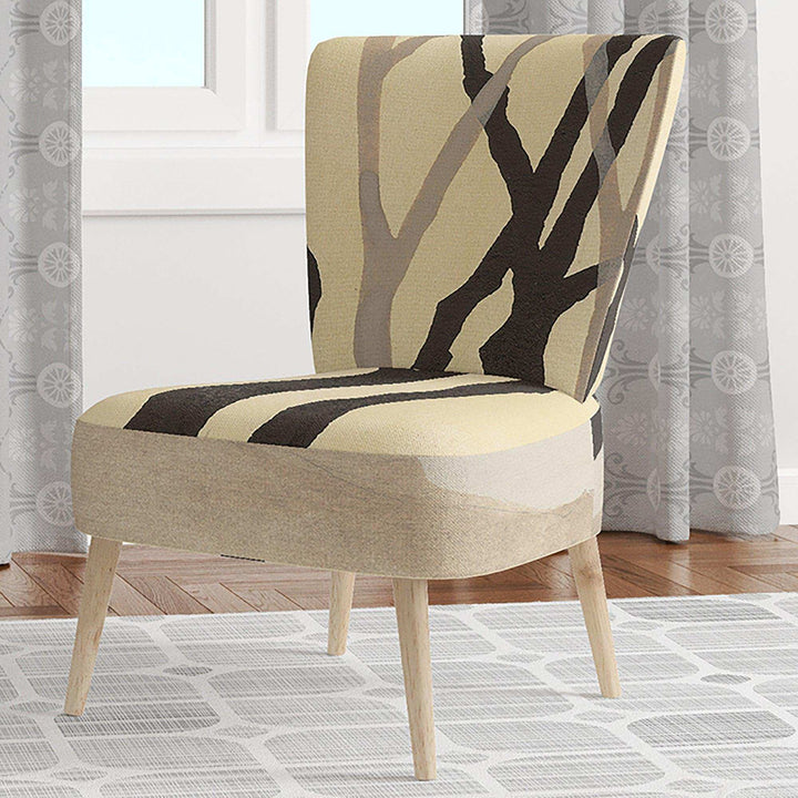 Forest Silhouette IV Modern Farmhouse Accent Chair