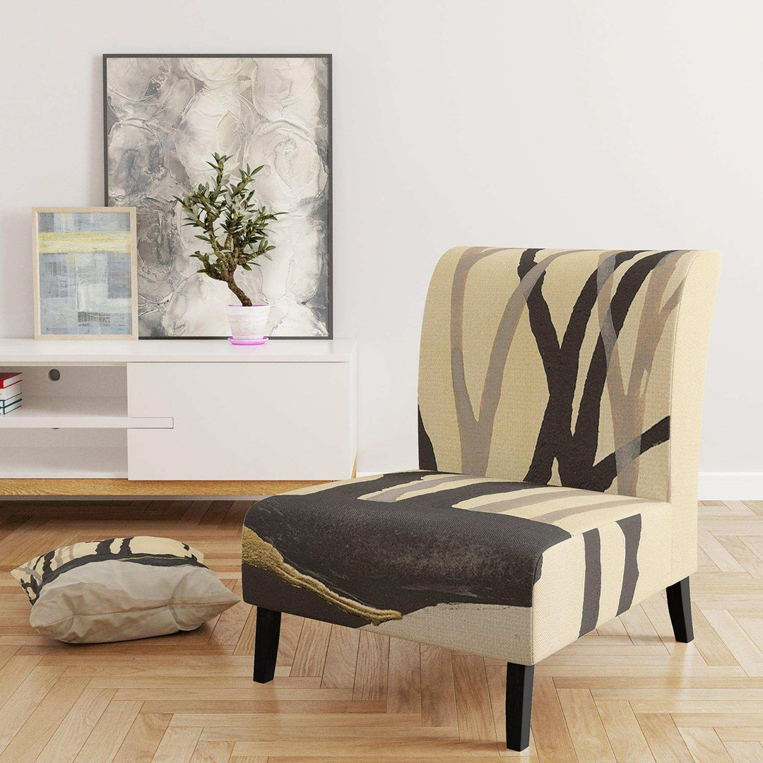 Forest Silhouette IV Modern Farmhouse Accent Chair
