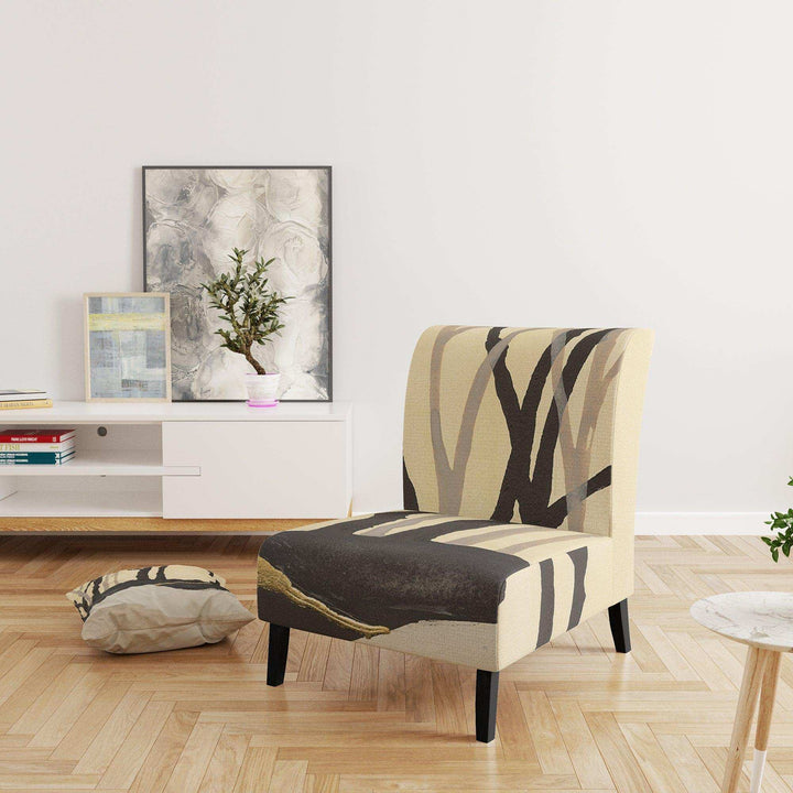 Forest Silhouette IV Modern Farmhouse Accent Chair