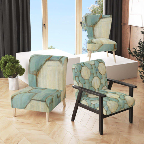 Geometric Title Element - Modern Accent Chair