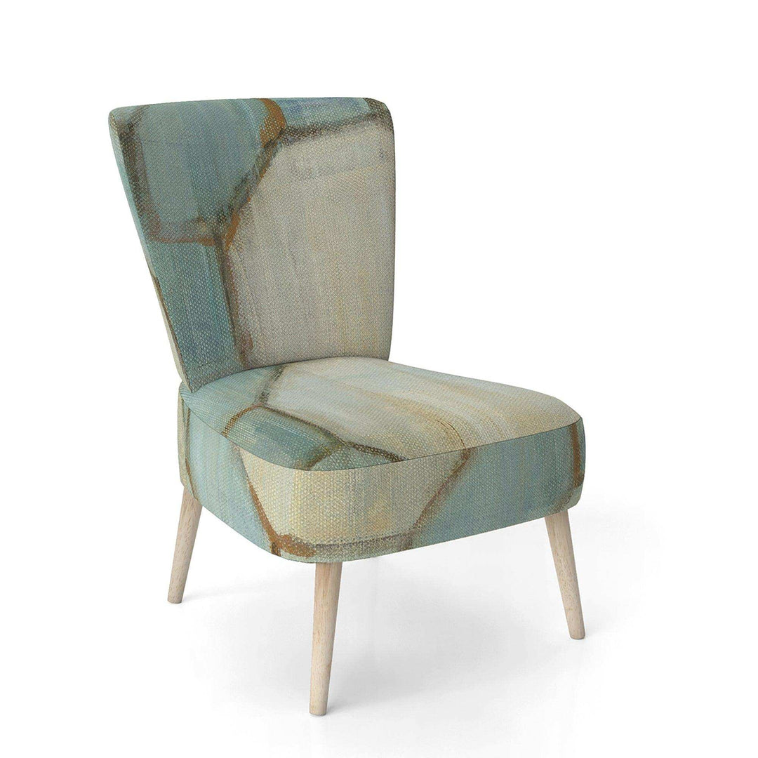 Geometric Title Element Modern Accent Chair
