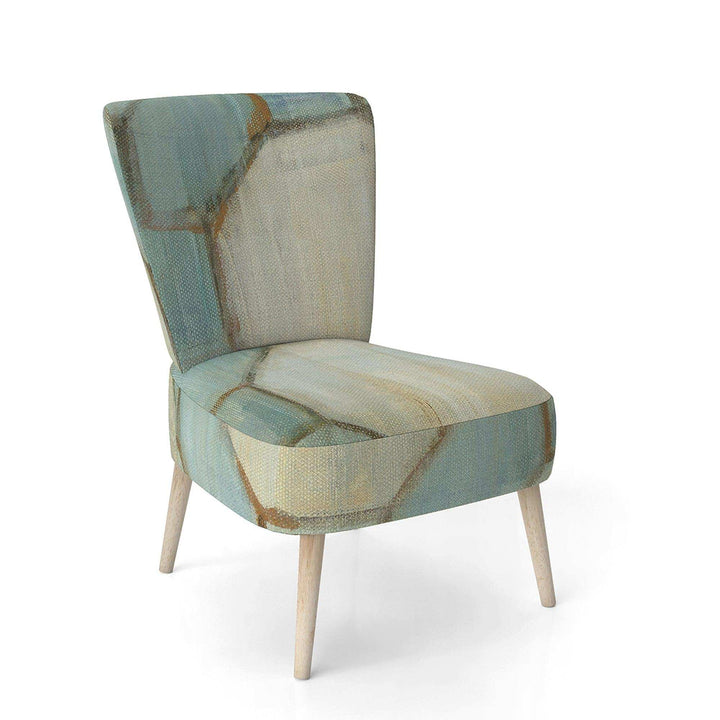 Geometric Title Element Modern Accent Chair