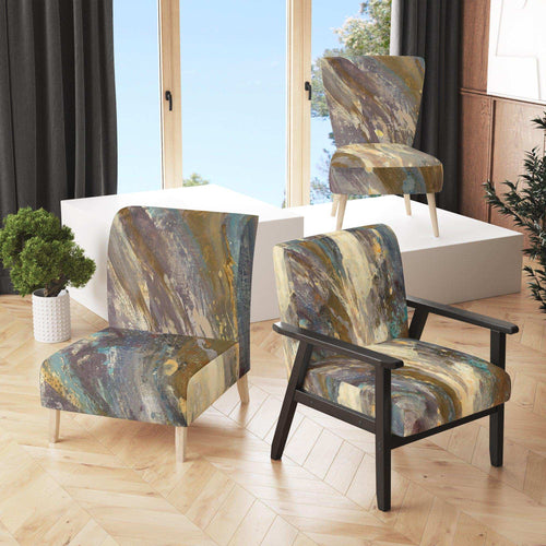 Fire and Ice Minerals IV - Farmhouse Accent Chair