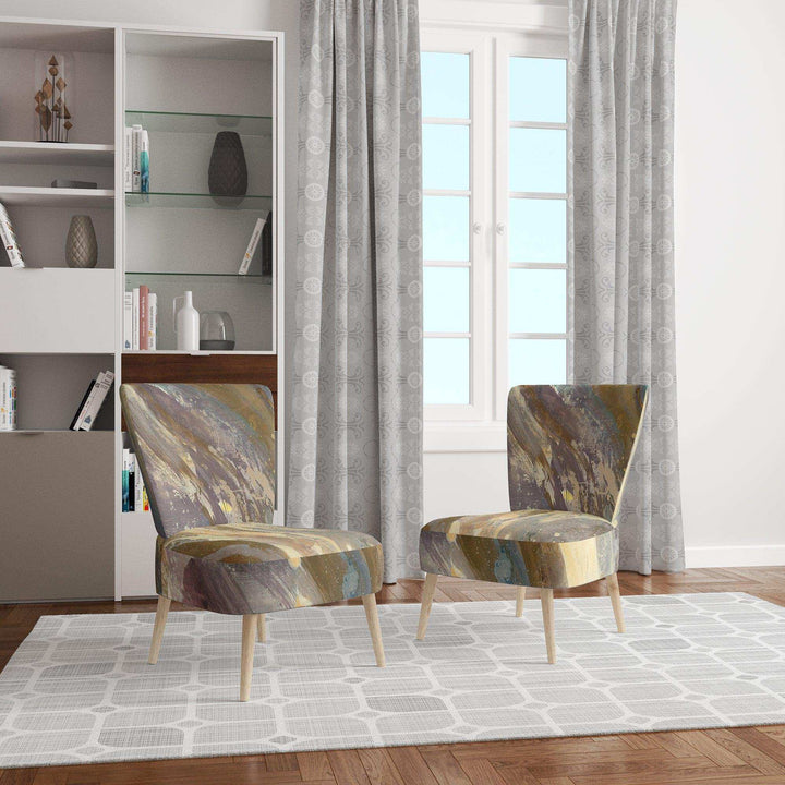 Fire and Ice Minerals IV Farmhouse Accent Chair