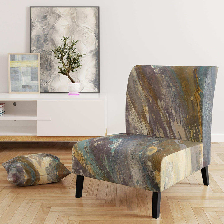 Fire and Ice Minerals IV Farmhouse Accent Chair