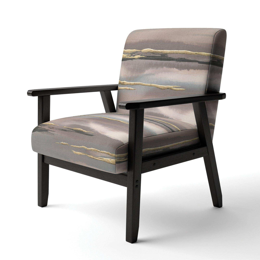 Glamorous Morning Fog I Modern Glam Accent Chair