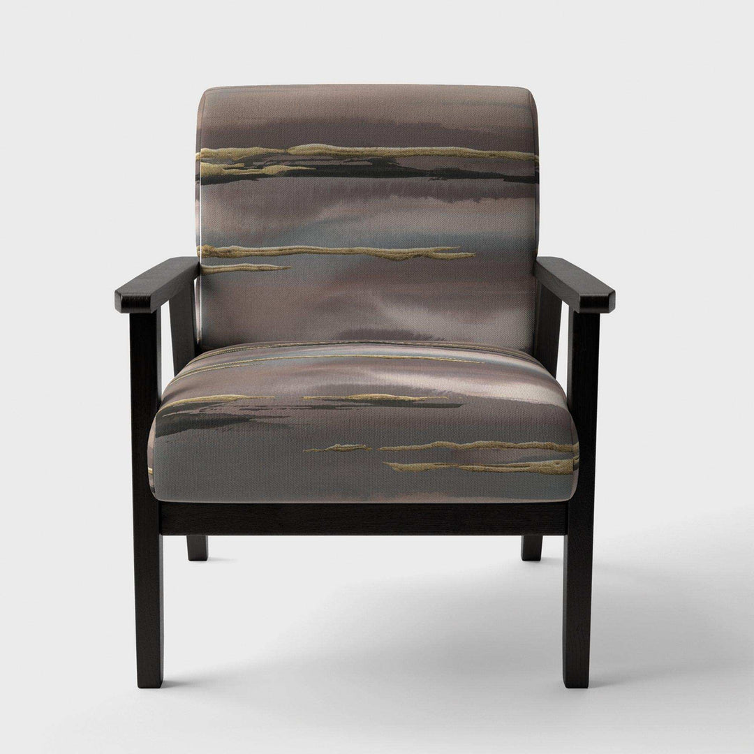 Glamorous Morning Fog I Modern Glam Accent Chair