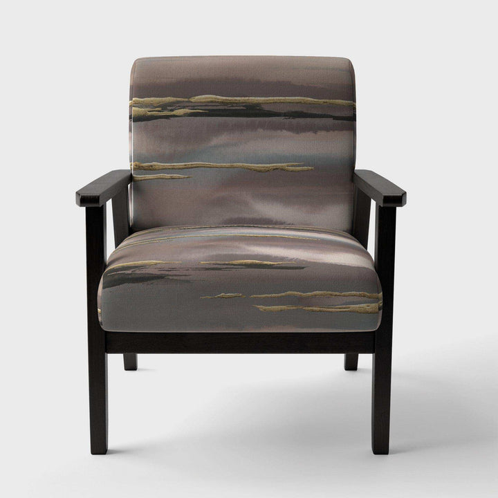 Glamorous Morning Fog I Modern Glam Accent Chair
