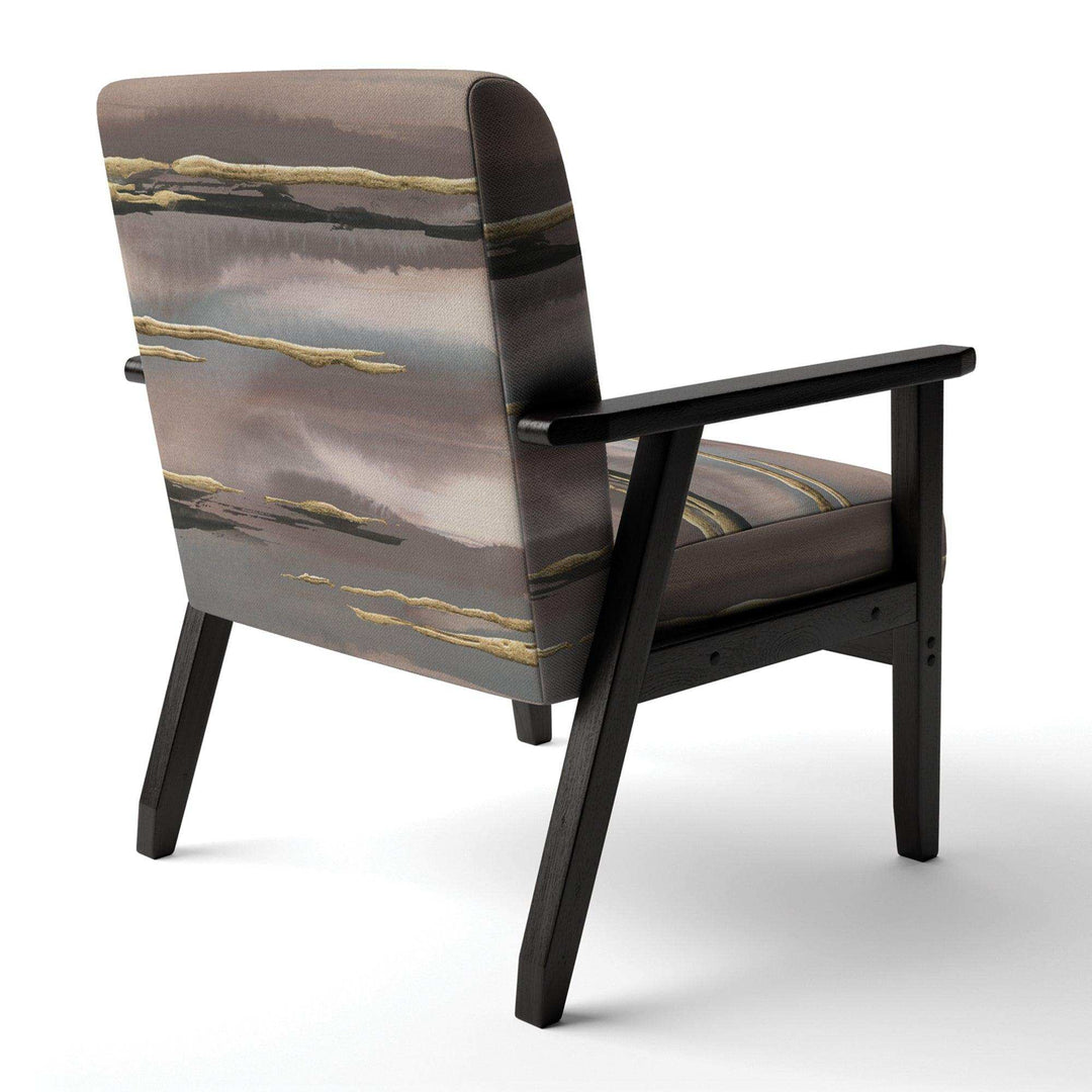 Glamorous Morning Fog I Modern Glam Accent Chair