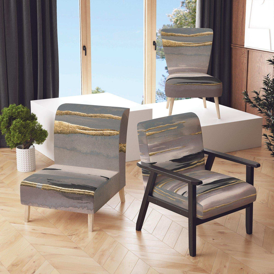 Glamorous Morning Fog II Modern Glam Accent Chair