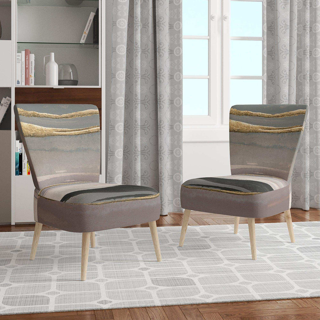 Glamorous Morning Fog II Modern Glam Accent Chair
