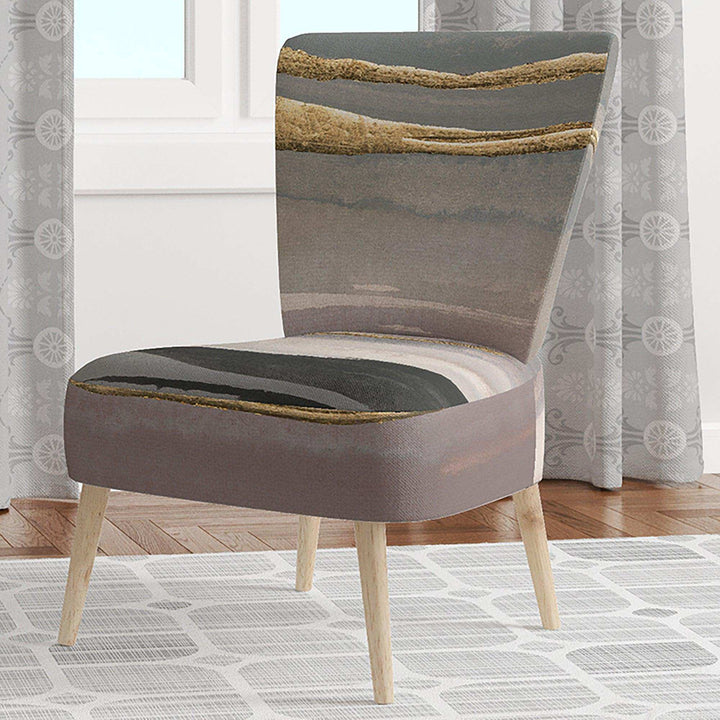 Glamorous Morning Fog II Modern Glam Accent Chair