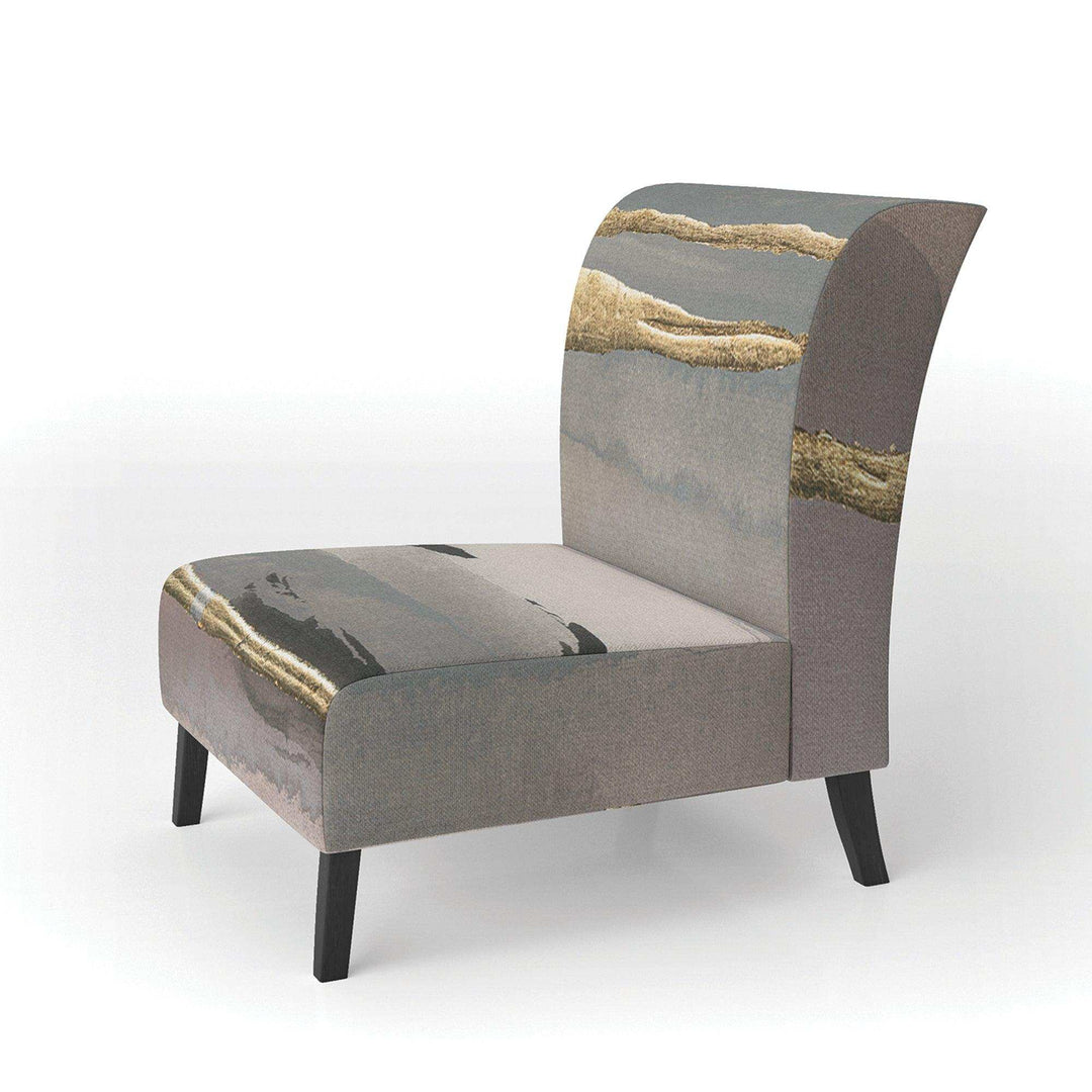 Glamorous Morning Fog II Modern Glam Accent Chair