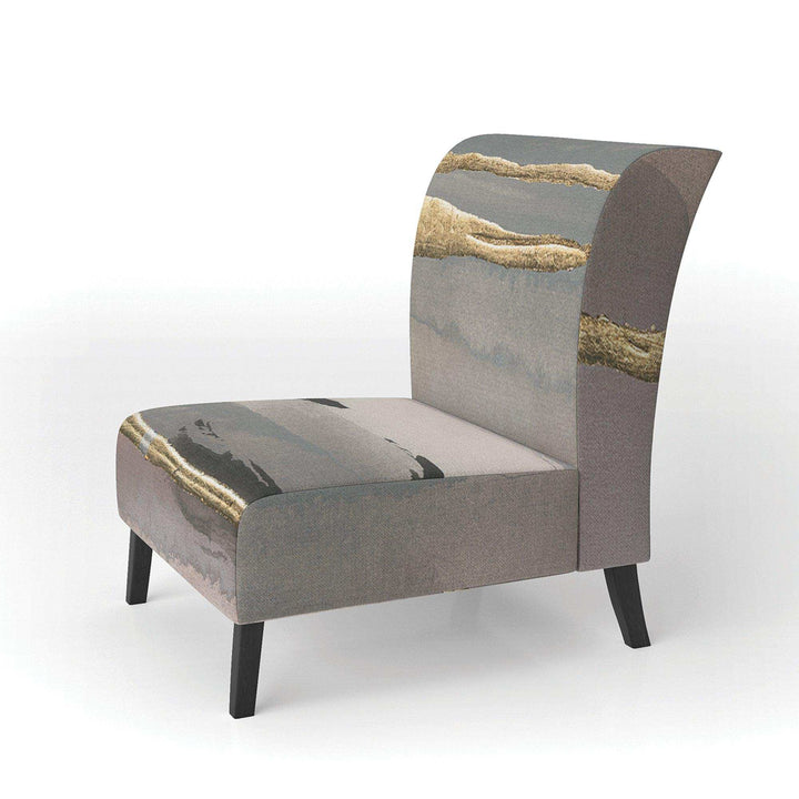 Glamorous Morning Fog II Modern Glam Accent Chair
