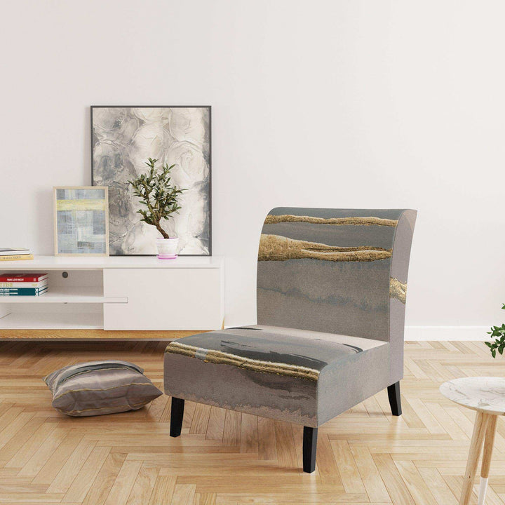 Glamorous Morning Fog II Modern Glam Accent Chair