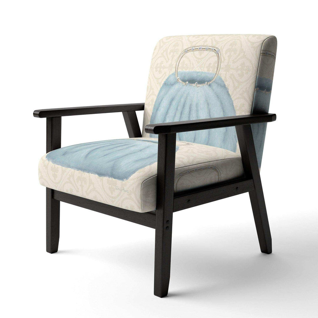 Glam cosmetics Blue Bag Fashion Accent Chair