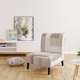 Pink Geometric Form Windows I Transitional Accent Chair