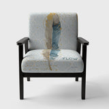 Fields of Gold Watercolor Flower IV Traditional Accent Chair
