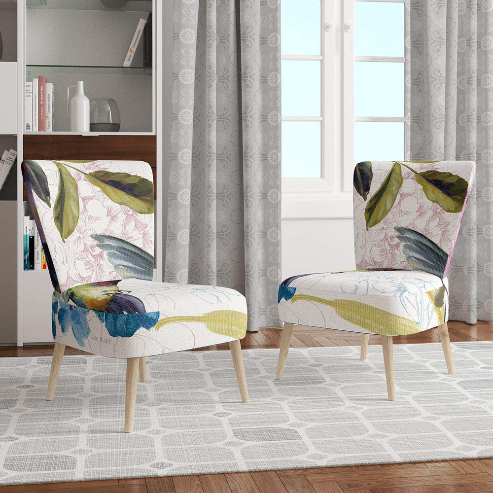 Spring Nectar Square II Traditional Accent Chair
