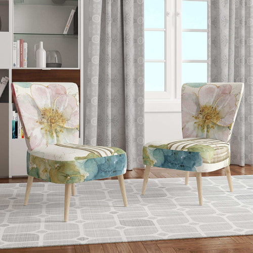 Vintage Floral Birdcage II - Traditional Accent Chair