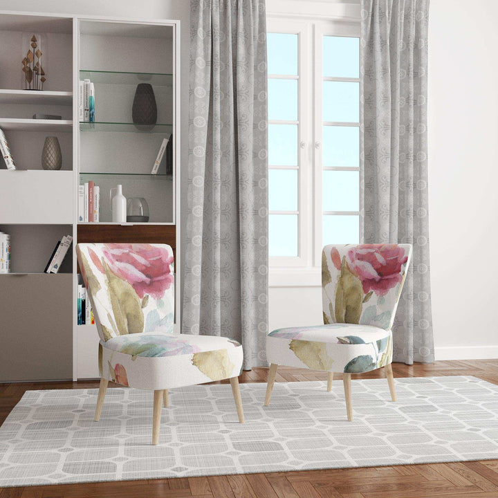 Beautiful Bird Romance I Traditional Accent Chair