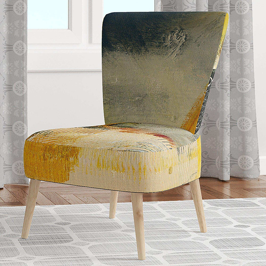 End of the Orange Rainbow II Modern Accent Chair