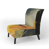 End of the Orange Rainbow II Modern Accent Chair