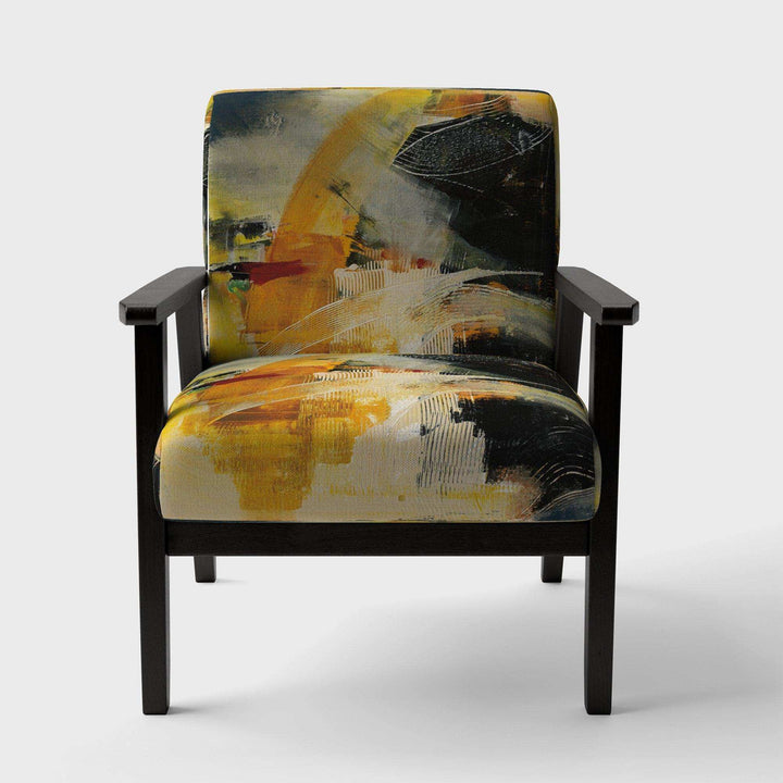 End of the Orange Rainbow II Modern Accent Chair