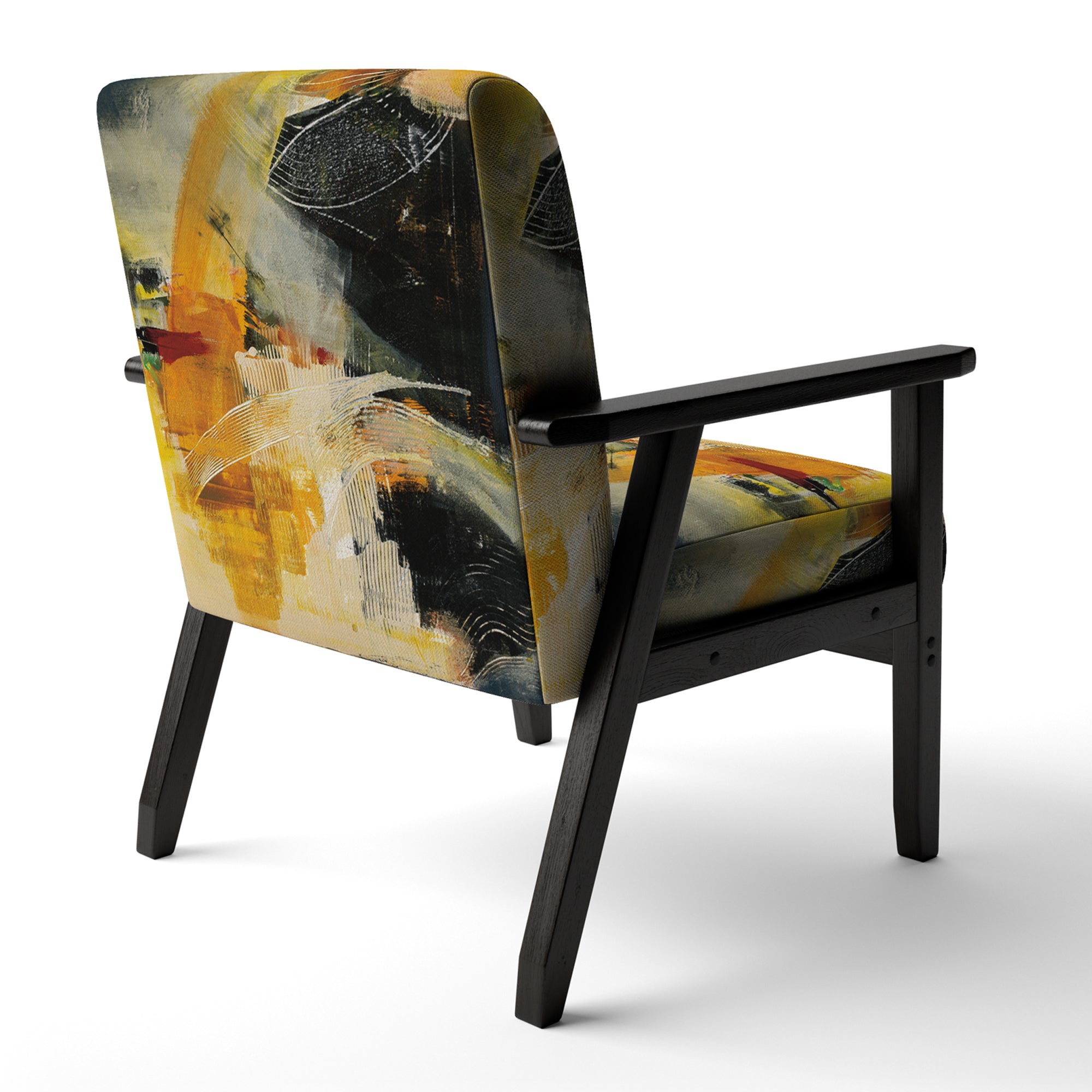 End of the Orange Rainbow II Modern Accent Chair