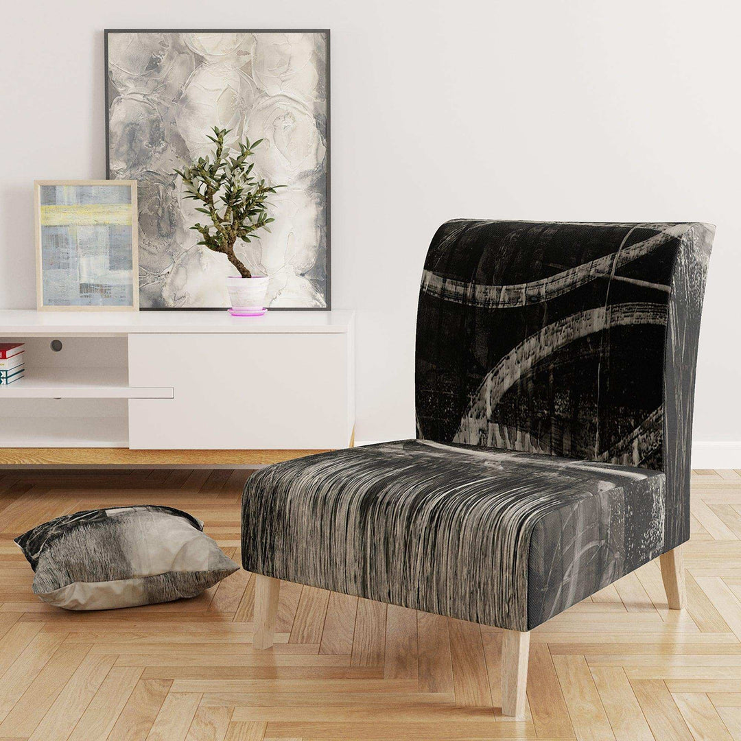 A Geometric Day I - Mid-Century Modern Accent Chair