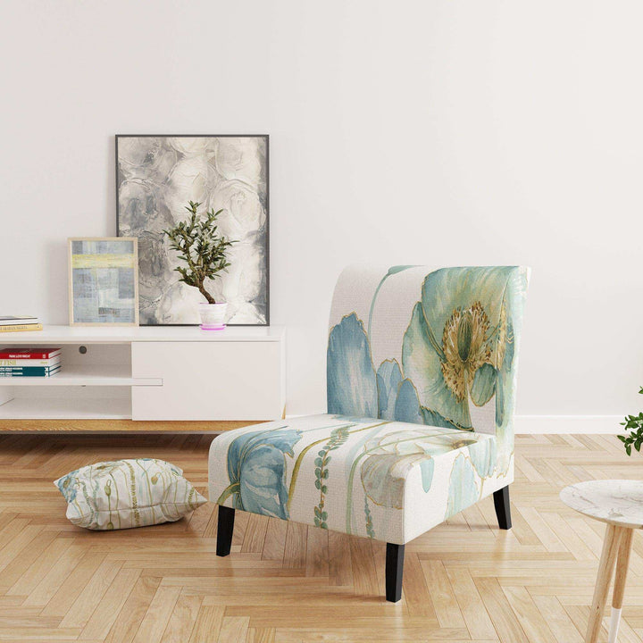 My Greenhouse Cottage Flowers IV Traditional Accent Chair