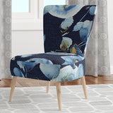 Indigold metallic Flower Pattern Floral Upholstered Accent Chair