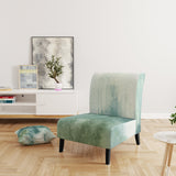 Lost into the Blue Mid-Century Accent Chair