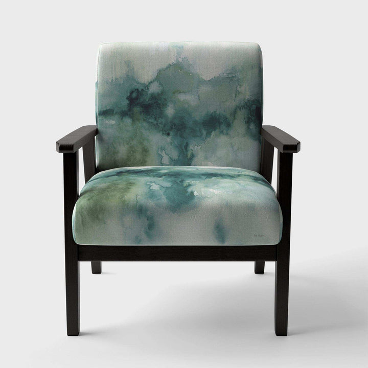 Lost into the Blue Mid-Century Accent Chair
