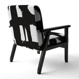 Black & White Crossing Paths II Modern Accent Chair