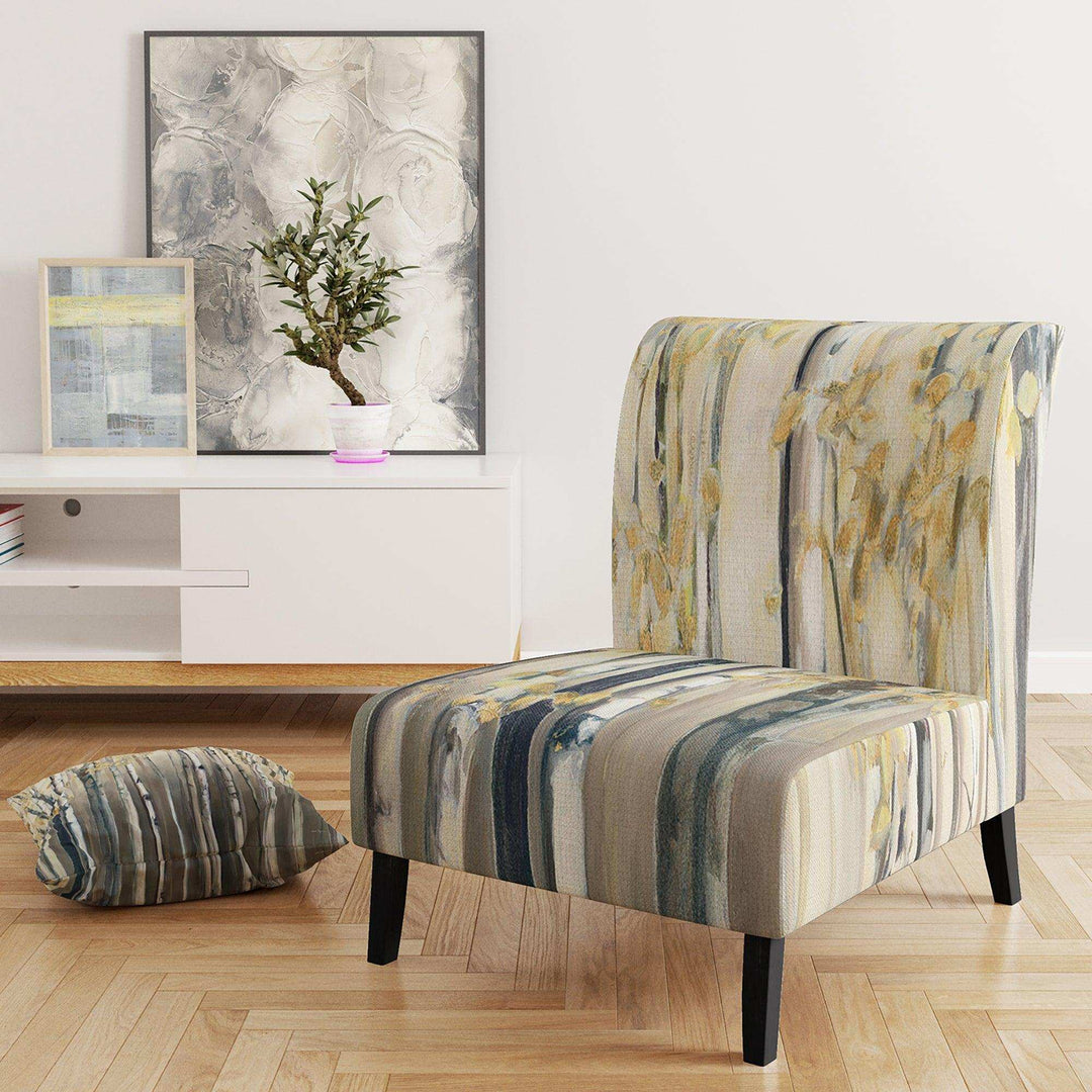 Golden Birch Forest I Landscapes Accent Chair