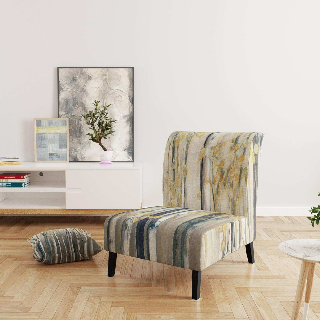 Golden Birch Forest I Landscapes Accent Chair
