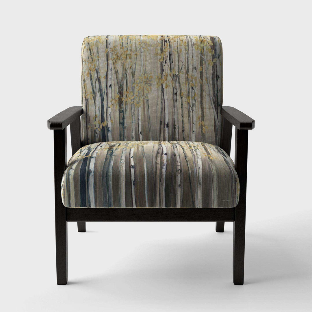 Golden Birch Forest I Landscapes Accent Chair