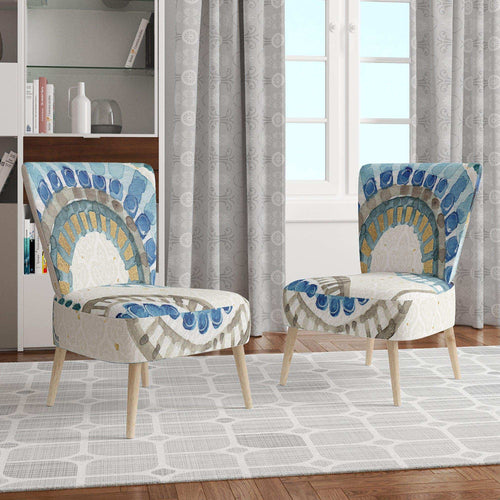 Modern Gold Timetable II - Mid-Century Modern Accent Chair
