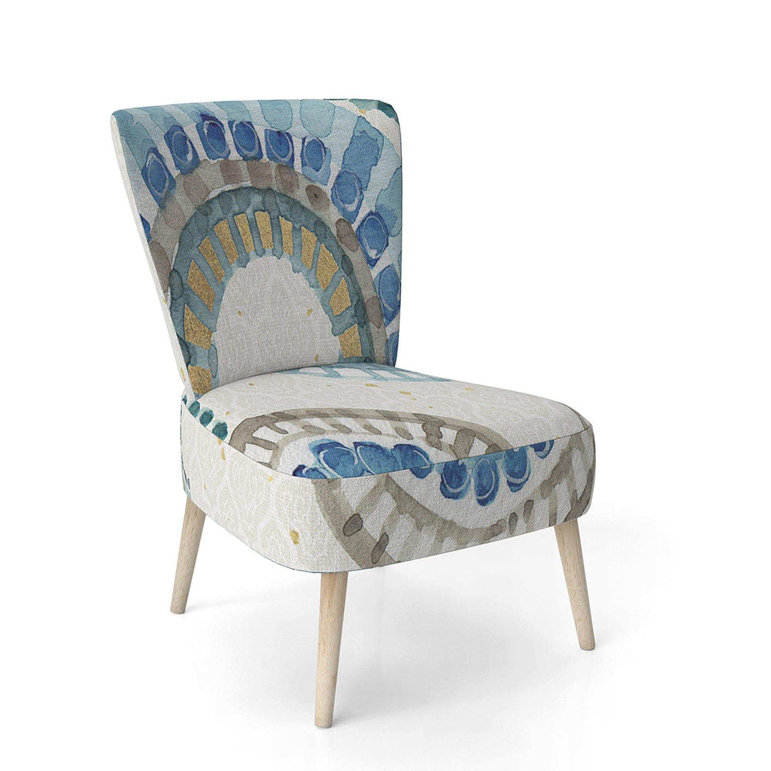 Modern Gold Timetable II Mid-Century Accent Chair