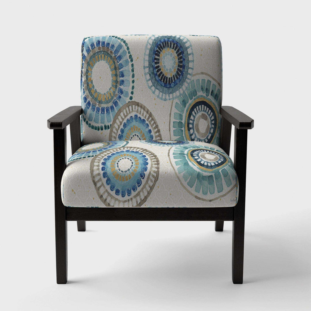 Modern Gold Timetable II Mid-Century Accent Chair