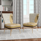 Gold Fashion High Hells III Glam Accent Chair