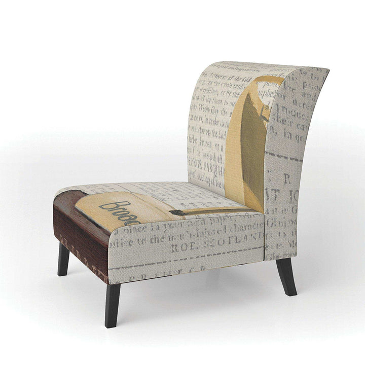 Gold Fashion High Hells III Glam Accent Chair