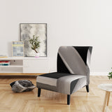Travel by Air Grey Plane Vintage Transportati Accent Chair