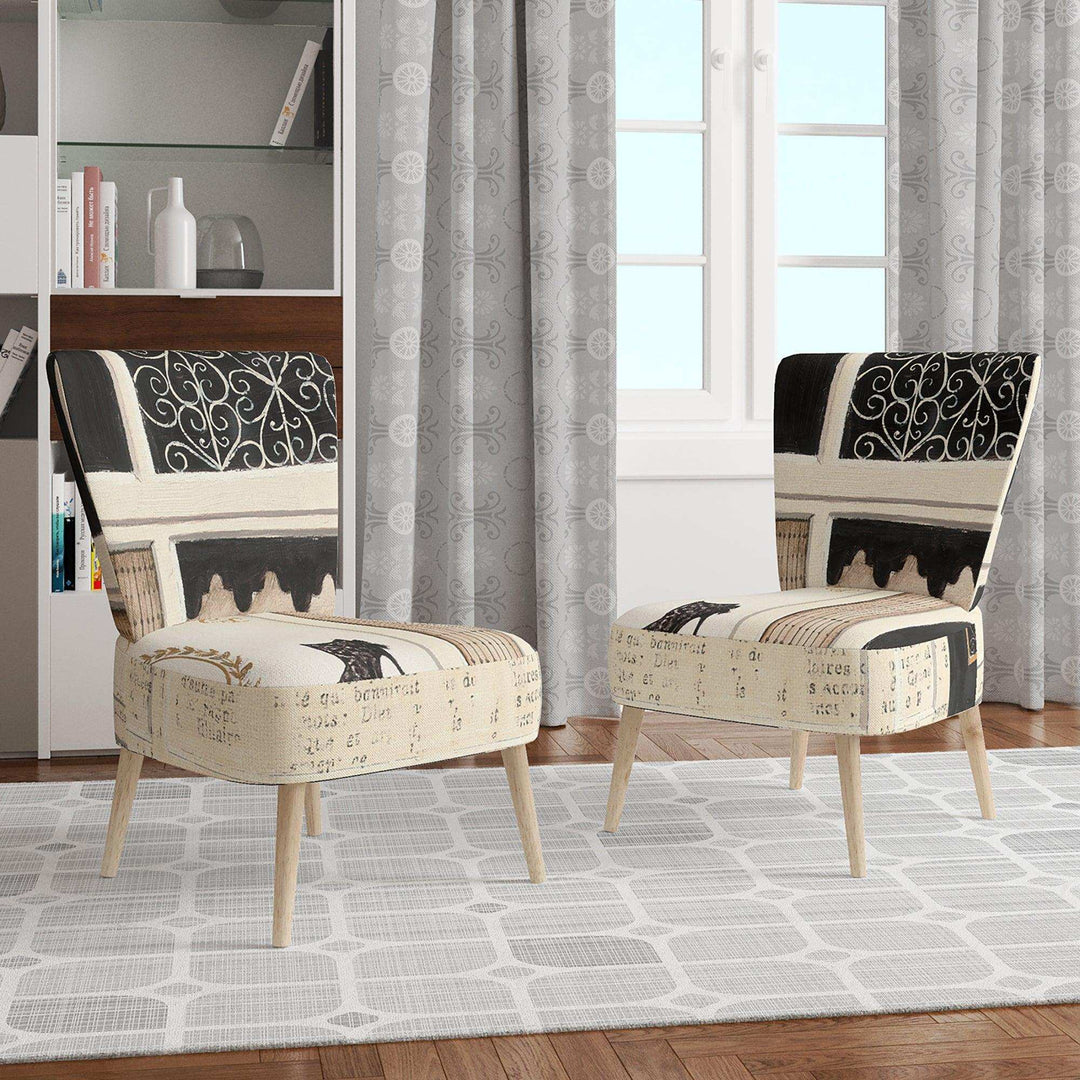 Paris Diva Shoes Painting Fashion Accent Chair