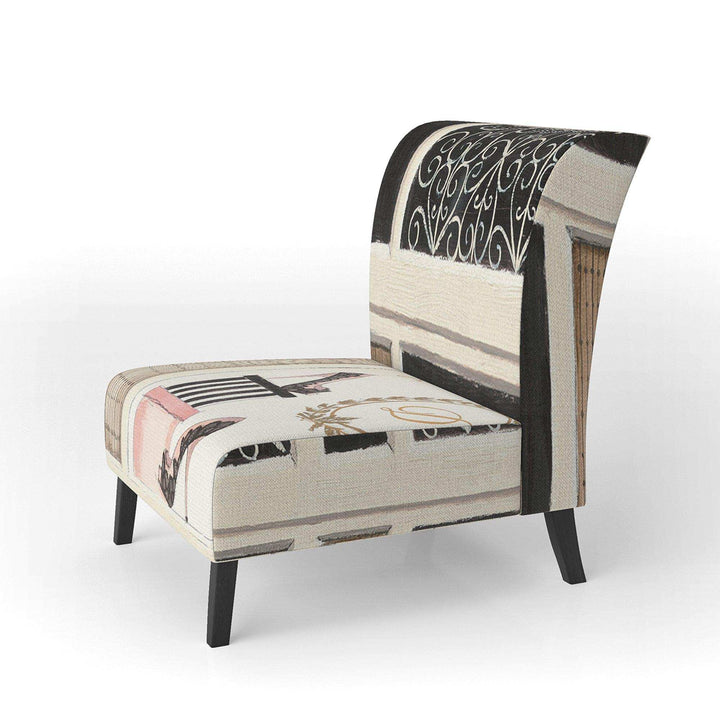 Paris Diva Shoes Painting Fashion Accent Chair